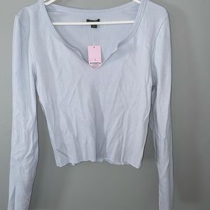 Long sleeve crop top